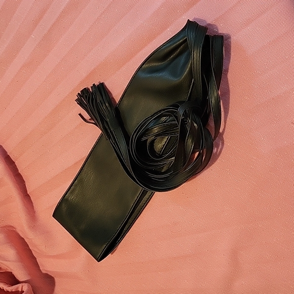 Vegan Leather Wrap Tassel Belt - Picture 9 of 13